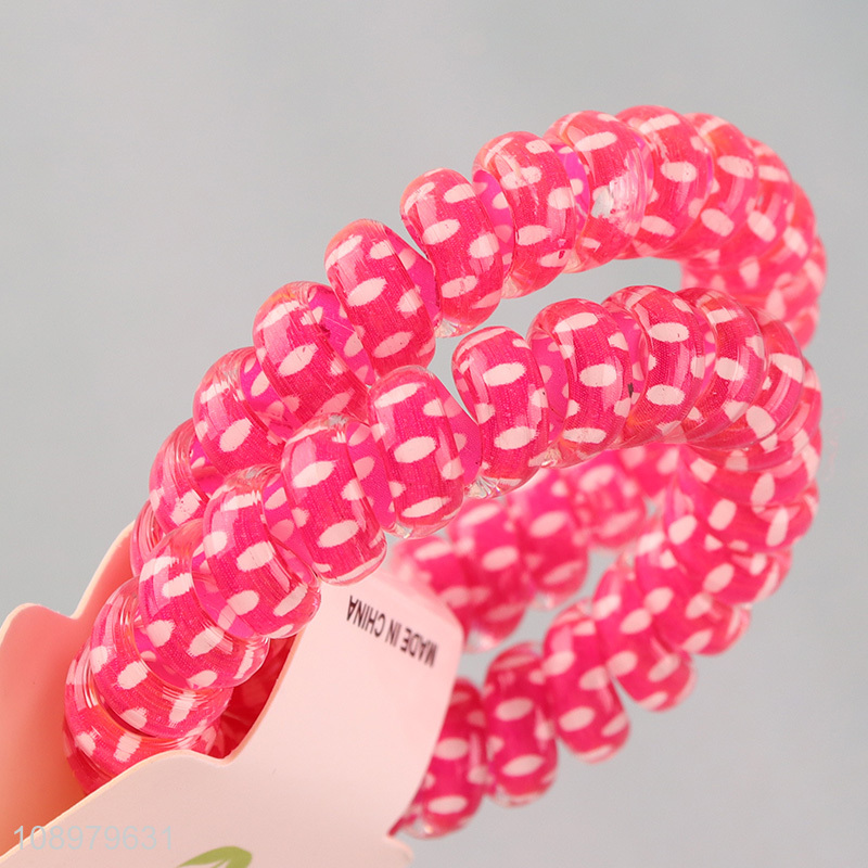 Hot selling 2pcs girls hair accessories hair scrunchies hair ring hair rope