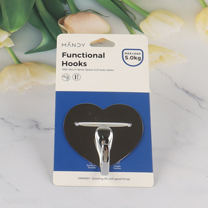 High quality heart shape stainless steel hook wall-mounted hook