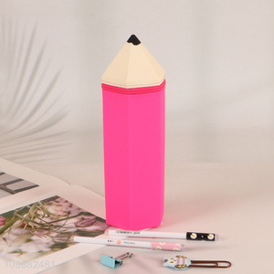 China Imports Silicone Pencil Pouch Waterproof Pencil Shaped Pencil Case