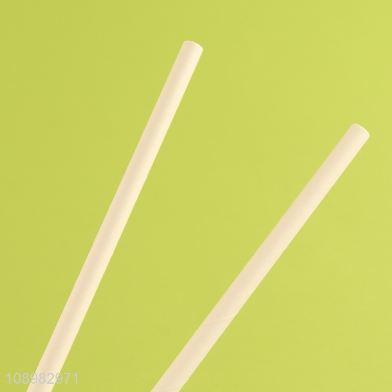 Factory direct sale disposable paper drinking straw for coffee juice