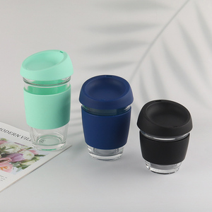 New arrival multicolor portable coffee cup with silicone cover