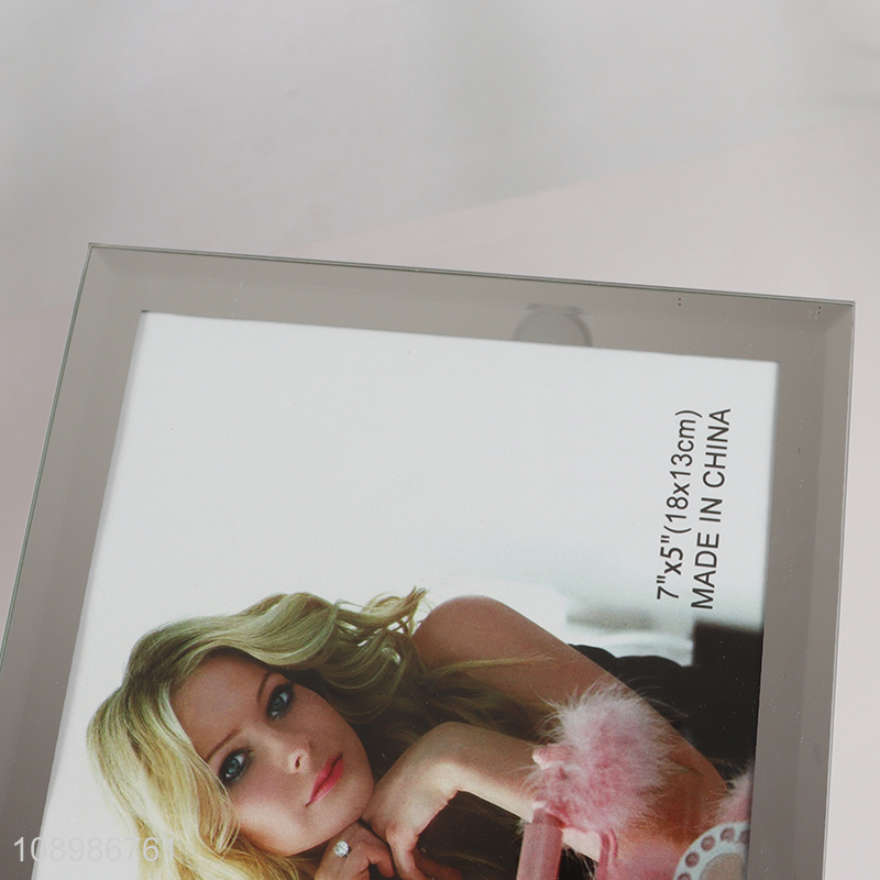 Good Quality 7X5 Inch Glass Picture Frame Photo Frame for Tabletop Display