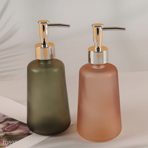 Hot Selling Colored Glass Liquid Soap Dispenser Bottle for kitchen Counter