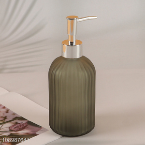 New Product Colored Glass Soap Dispenser Bottle Empty Hand Soap Dispenser