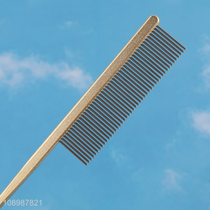 New arrival professional stainless steel pet tail comb for sale