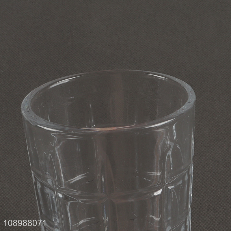 Online Wholesale 374ml Engraved Glass Drinkware Glass Water Cup