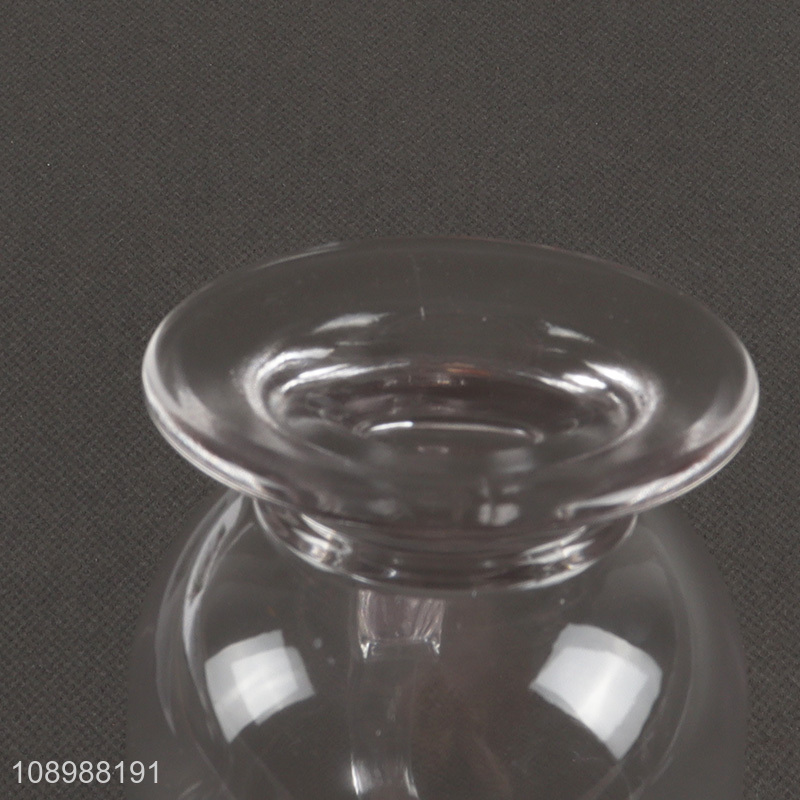 High Quality 300ml Footed Glass Water Cup Coffee Mug With Handle