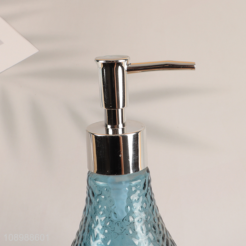 Good Quality Colored Glass Soap Dispenser Shampoo Bottle Shower Gel Bottle