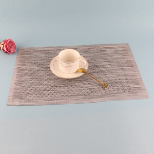 Factory supply rectangle tabletop decoration non-slip place mat for sale