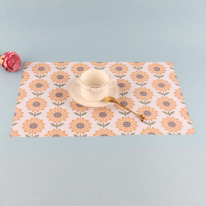 China factory flower pattern rectangle place mat dinner mat for sale