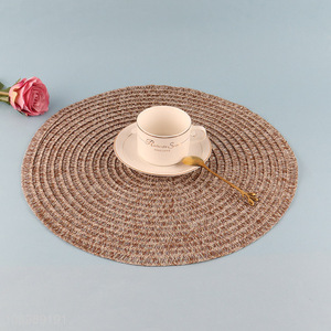 Best selling round food grade PE tabletop decoration place mat wholesale