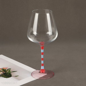 Factory Price Colored Wine Glasses Stemmed Corktail Whiskey Glasses