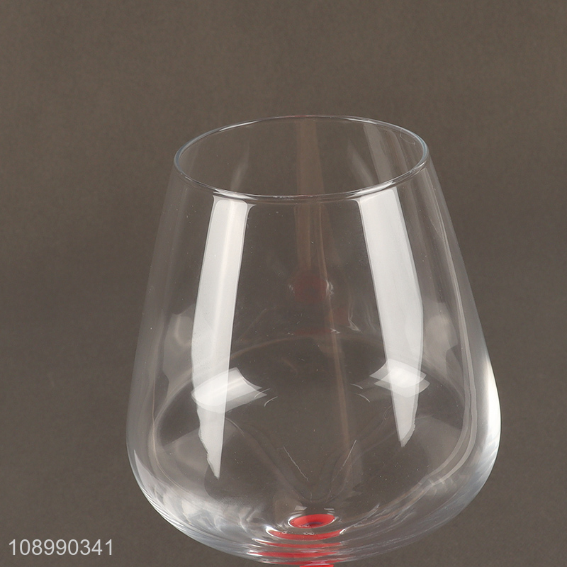 Factory Price Colored Wine Glasses Stemmed Corktail Whiskey Glasses