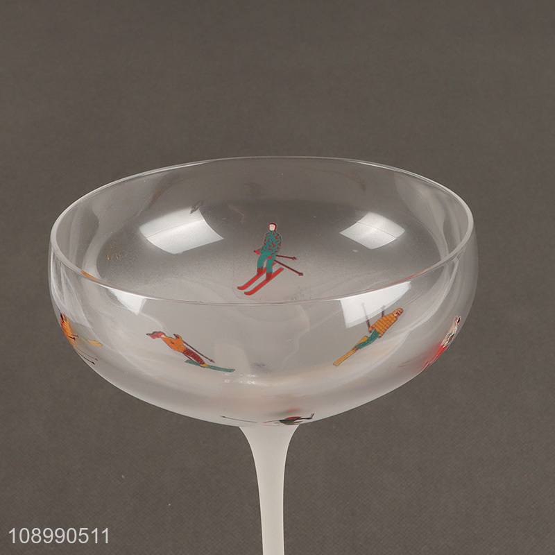 China Imports Colored Corktail Champagne Martini Glasses Wine Glasses