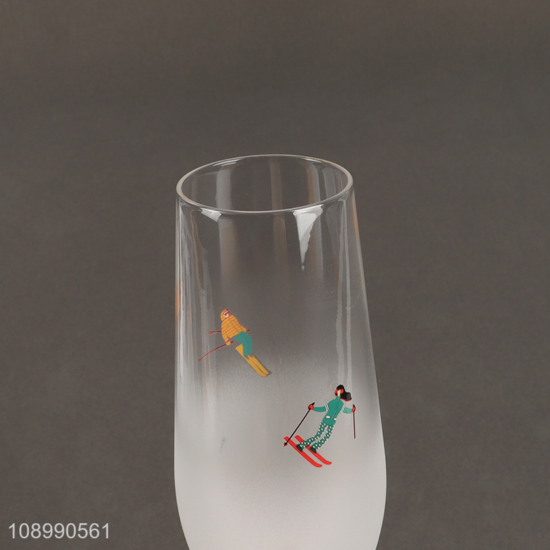 Good Quality Glass Champagne Flutes Champagne Glasses with Long Stem