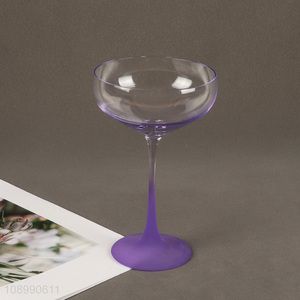 Factory Price Colored Wine Glasses Corktail Champagne Glasses Goblet