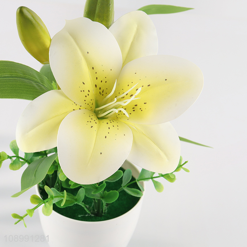 Best selling natural artificial potted plant fake flower wholesale