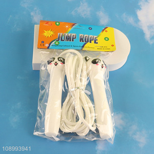 Hot selling cartoon panda kids sports fitness jump rope wholesale