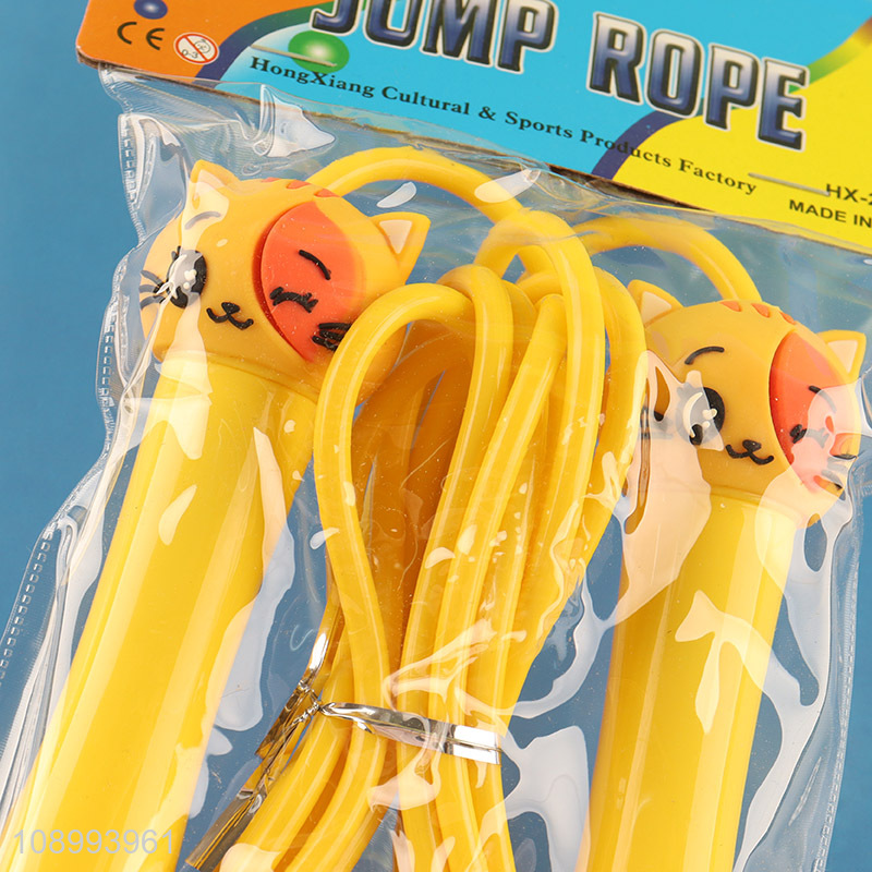 Low price cartoon adjustable sports fitness jump rope for children