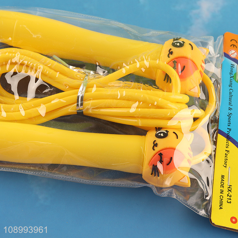 Low price cartoon adjustable sports fitness jump rope for children