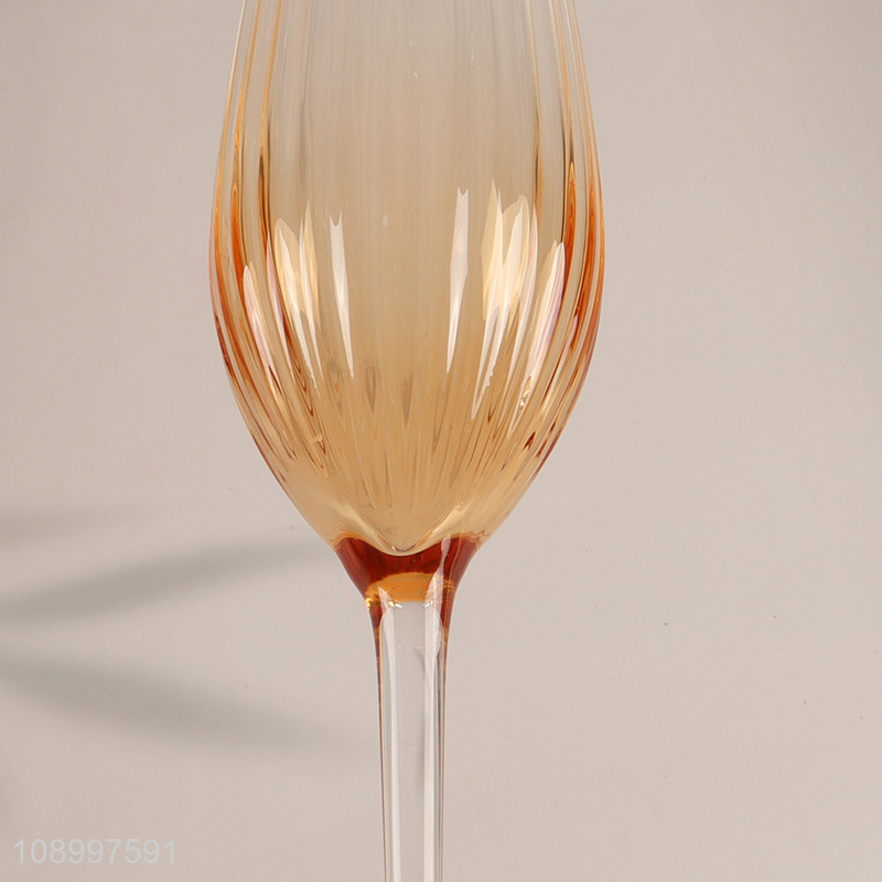 Good Quality Lead Free Glass Champagne Flutes Stemmed Champagne Glasses