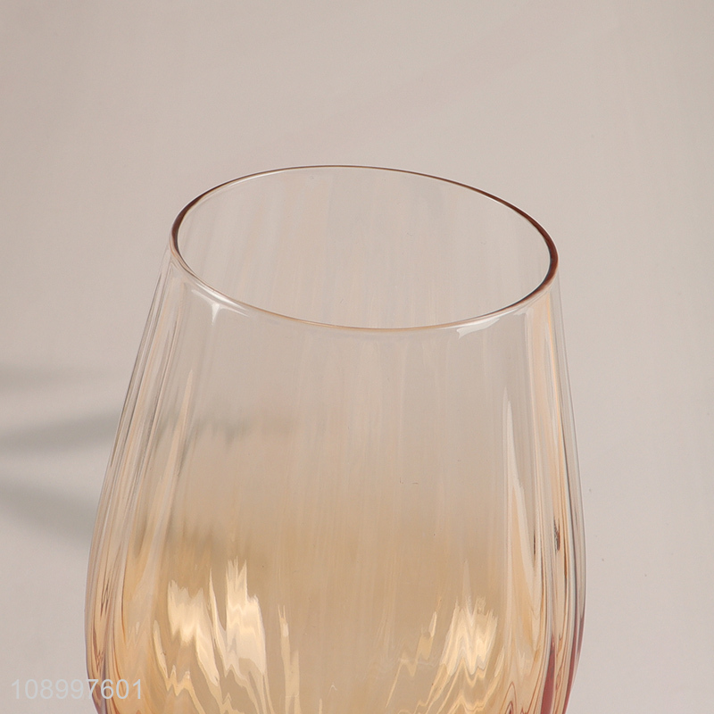 New Product Long Stem Wine Glasses Colored Goblet Wine Glasses