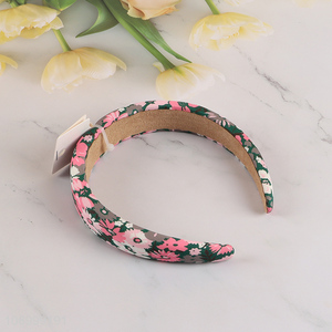 Good Quality Floral Print Headband Hair Hoop Hairband for Women