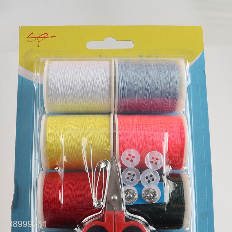 Hot Selling Home Sewing Kit with Sewing Thread, Sewing Needle & Scissors