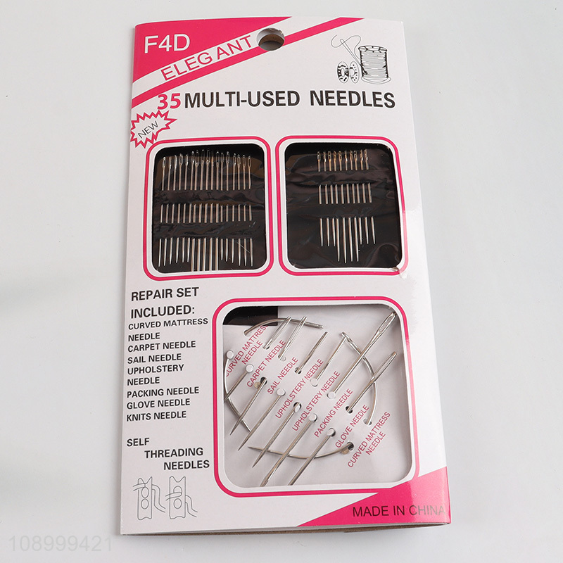 Good Quality 35PCS Multipurpose Hand Sewing Needles Leather Embroidery Needles