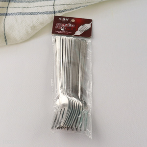 Good quality 12pcs stainless steel tableware fork set for sale