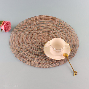 Good selling round tabletop decoration pvc place mat table dining mat