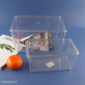 New Arrival Clear Refrigerator Organizer Bins for Meat Canned Food