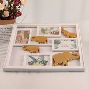 China Product 4 Opening Elephant Picture Frame Collage Photo Frame