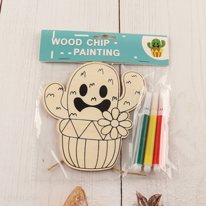 Wholesale DIY <em>Painting</em> Wooden Ornaments Crafts for Kids Boys Girls