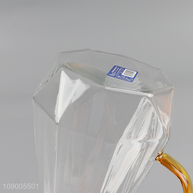 New arrival 1500ml heat-resistant glass water pot tea pot with handle