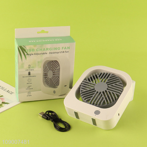 Hot Selling Portable USB Charging Desktop Fan Small Personal Fan for Dormitory