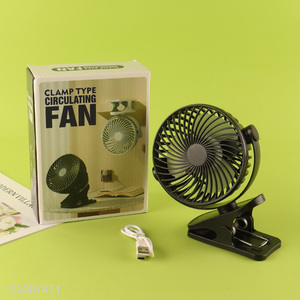 High Quality Portable Clip On Fan USB Rechargeable Personal Fan for Camping