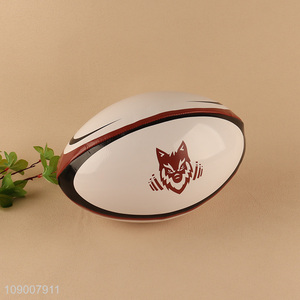 Good Quality Custom Rugby Ball Size 5 Machine Stitched PVC Rugby Ball