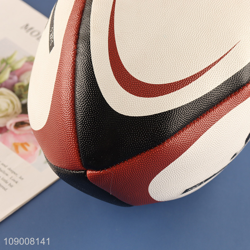 New Product Custom Rugby Ball Machine Stitched Size 5 Ruber Rugby Ball