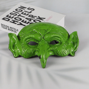 Factory supply green Halloween party witch mask horror cosplay mask