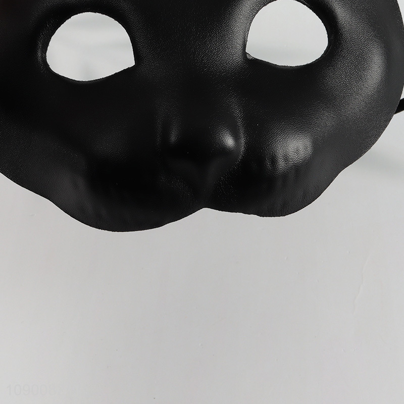 Top selling black cat Halloween party mask half face cosplay mask