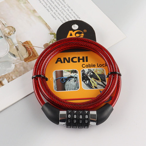 Hot Sale Anti-Theft Bicycle Cable Lock Combination Bike Cable Lock