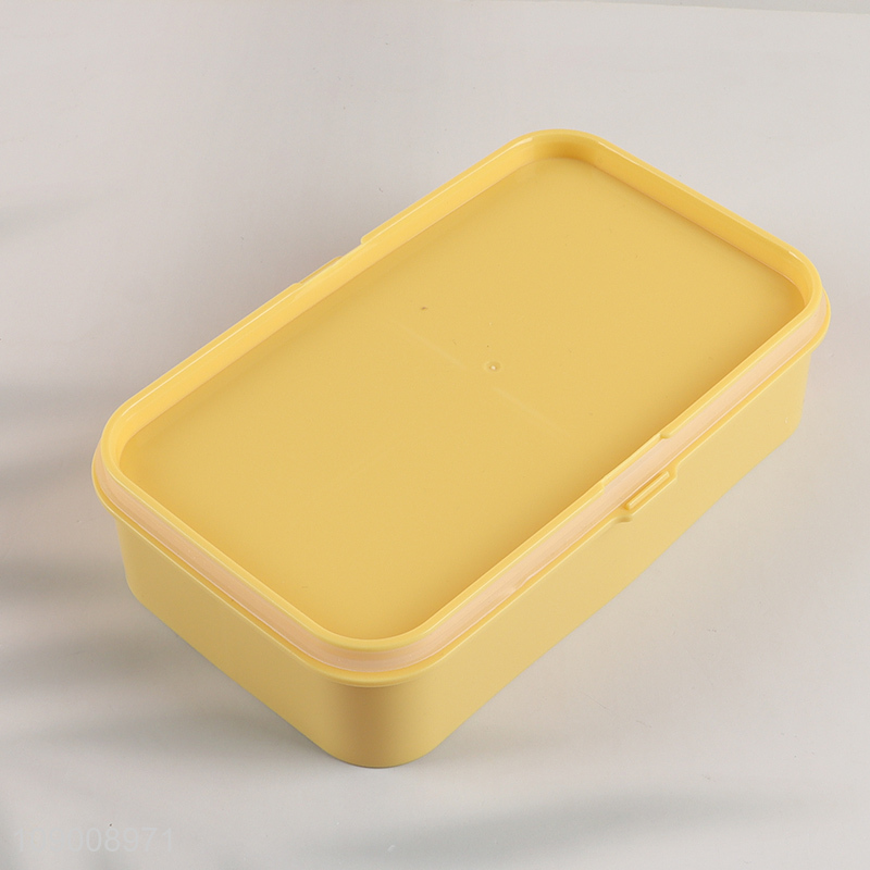 Top products double-layer portable school office lunch box with spoon&fork