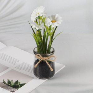 Most popular home office decor fake flower artificial potted plants