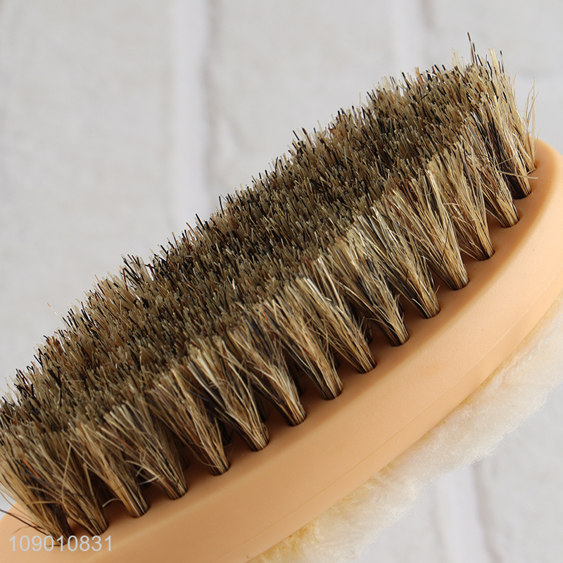 High Quality Double Sided Shoe Brush for Shoe Cleaning Polishing