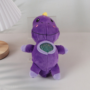 Online wholesale purple cartoon kids anti-stress toys plush squeeze ball toys