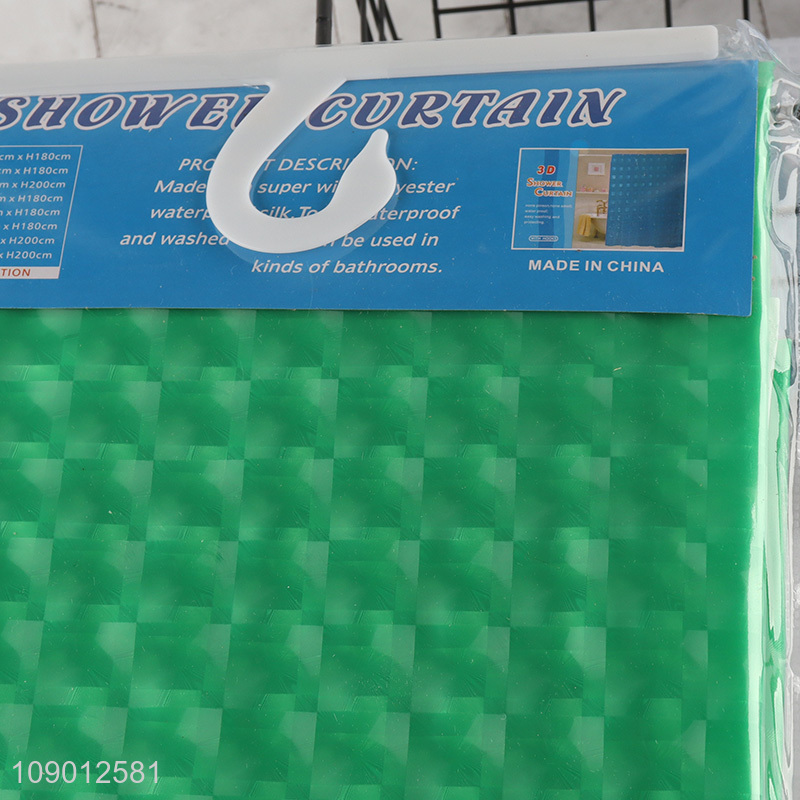 Factory Price 71X71 Inch Mildew Resistant Plastic Shower Curtains