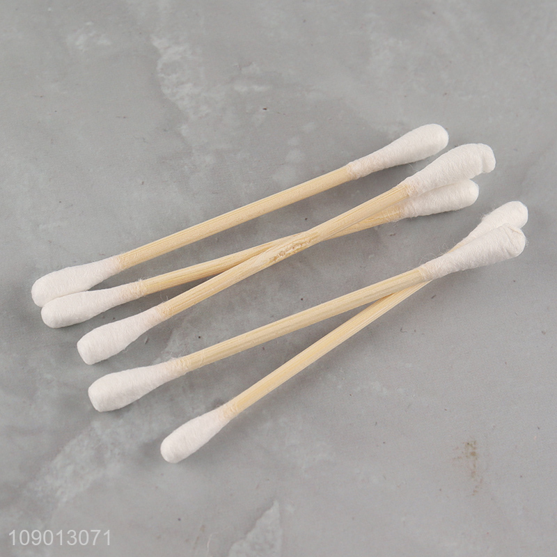 Online Wholesale 100 Count Cotton Buds Disposable Natural Cotton Swabs