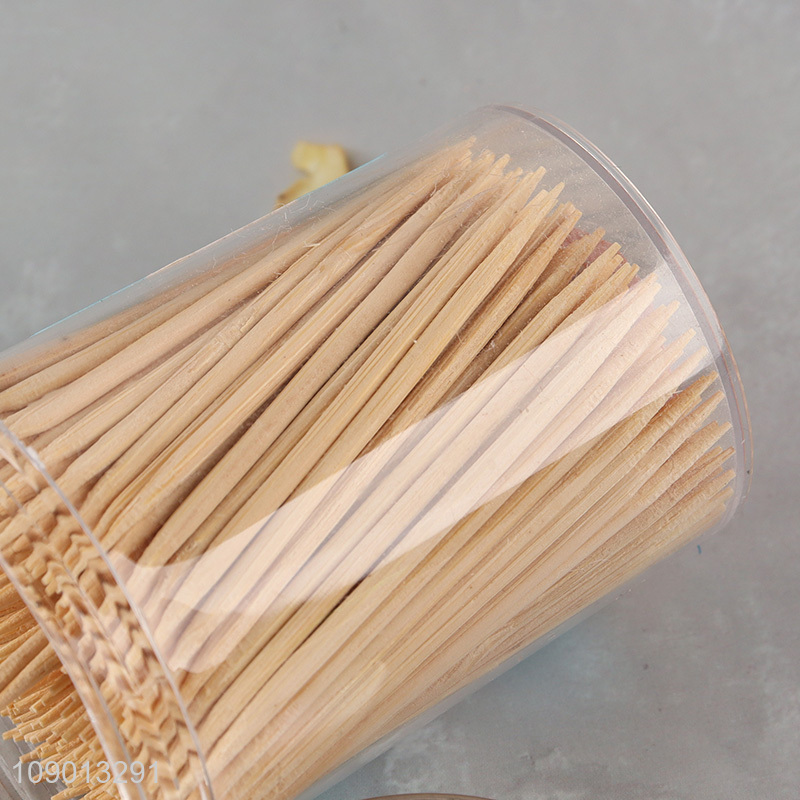 High Quality 300 Count Disposable Double-Pointed Natural Bamboo Toothpicks