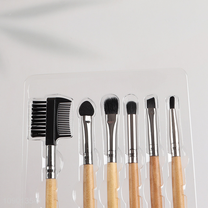 Factory direct sale 6pcs facial makeup tool soft bristle makeup brush set